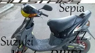 Дрифт на скутере Suzuki sepia ZZ ЗИМОЙ
