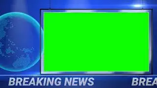 News tv green screen