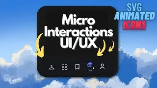Mobile Menu UI UX with Micro Interactivity Animations 