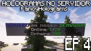 COMO CRIAR UM SERVIDOR COM PLUGINS DE MINECRAFT NO ATERNOS [ PLUGIN DE HOLOGRAMAS ATUALIZADO ] EP4