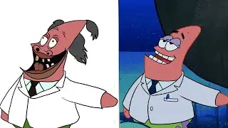 meme spongebob Patrick Invents a New Game- funny drawing meme