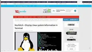 View Linux system information with neofetch
