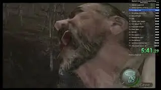 Speedrun re4 [pc07] NG Easy LRT (01:23:23) RTA (01:41:27)