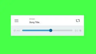 Music Player Green Screen (No Copyright Video)