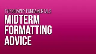 Typography Fundamentals Midterm Theme Pointers