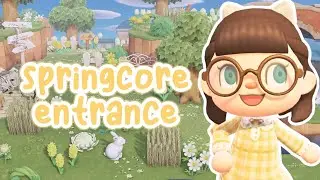 Natural Springcore Island Entrance Build! // Animal Crossing New Horizons
