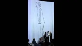 David Shrigley - Walker at Curtain Call in the Roundhouse