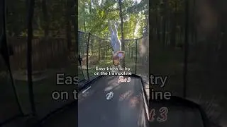 EASY TRICKS TO TRY ON THE TRAMPOLINE! #shorts