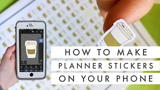 Cricut Mobile App Tutorial // How to Create Planner Stickers on your Phone PNG Offset Tutorial