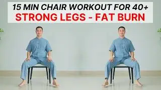 15 Min Chair Exercise for Seniors 🌿 Strong Legs, Fat Burn & Healthy Aging | Easy at Home