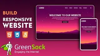 Create a Responsive Website Using HTML CSS & JavaScript | GSAP Tutorial