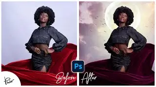 PHOTOSHOP CC WALKTHROUGH: TURNING A BORING STUDIO PORTRAIT into this THIS FANTASY IMAGE
