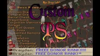 FREE DONOR! CUSTOMSCAPE (Custom RSPS!) GIVEAWAY ! FREE ITEMS