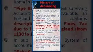 Accounting/ Lesson 1 - History of Accounting