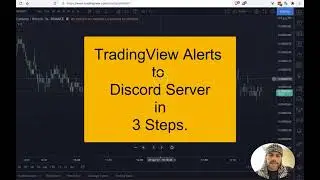 Send TradingView Alerts to A Discord Channel in 3 easy steps.
