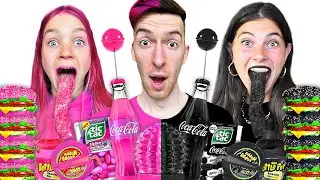 ZWART SNOEP vs ROZE SNOEP VOEDSEL CHALLENGE! 