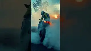 Motorcycles Doing Wheelies & Burn Outs