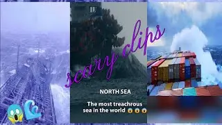 treacherous seas viral clips//scary waves caught on camera compilation🌊