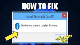 FIX Windows Was Unable to Complete the Format (USB & SD Card)