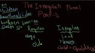 The Irregular Plural Noun Part two en Formula | English