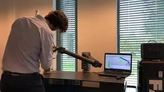 3D scanning a bike frame with the FARO ScanArm / 8-axis system