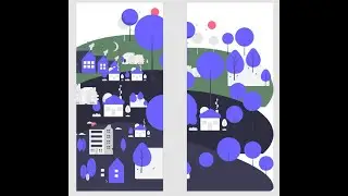 How to create Scenery Animation  (Adobe Xd, UI/UX DESIGN) Adobe Xd (Auto Animate).#adobexd #uiux #ui
