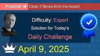 Microsoft Solitaire Collection: FreeCell - Expert - April 9, 2025