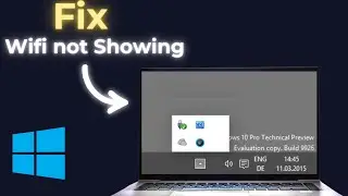 How To Fix Wifi Icon Not Showing Windows 10 PC
