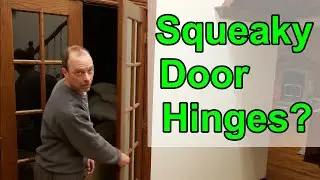 How to fix squeaky door hinges -- SO EASY!