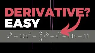 Save Time With Derivatives With The Power Rule and Exponent Rule