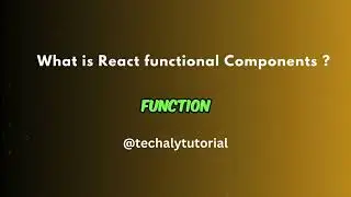 React JS Tutorial : What is React functional components ?