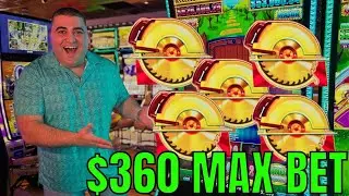 $360 Max Bet GOLD BUZZ SAW Bonus & MASSIVE JACKPOT HANDPAY