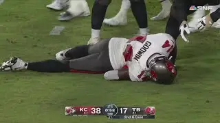 Chris Godwin lay still after the fight