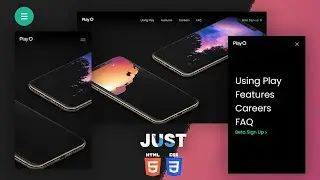 How to Make Responsive Navigation Menu Bar Using HTML and CSS | Gradient Navigation Menu Bar HTML