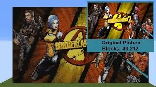 Borderlands 2 - Minecraft Creative Pixelart Timelapse