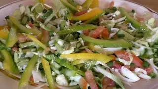 Салат из сезонных овощей на каждый день ПРОСТОЙ и ВКУСНЫЙ