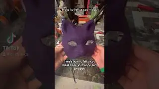 How to felt a cat mask base therian style! #therian #theriangear #crafts #diy #therianmask