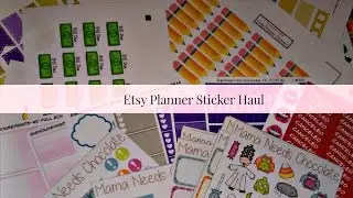 Etsy Sticker Haul! More super affordable stickers!