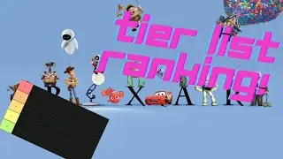Pixar movies - Tier list ranking