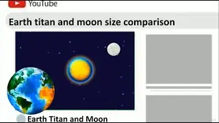 Earth Titan Moon Size Comparison #shortsindia