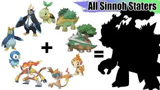 All Sinnoh Starters Evolution Pokémon Fusion | Drawing WORLD RECORDS | Max S