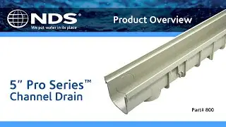 NDS 5 inch Pro-Series Channel Drain with Side-outlet Knockouts Overview
