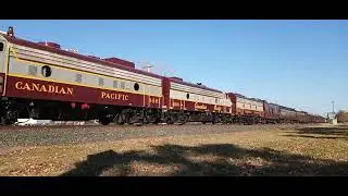 CP 41B with F units heading west on the Paynesville Sub