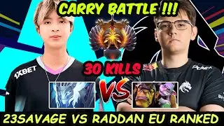 23savage vs Yatoro : Aurora TSpirit Carry Battle #Ti13 Ranked Dota 2