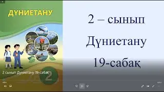 2 сынып Дүниетану 19 сабақ