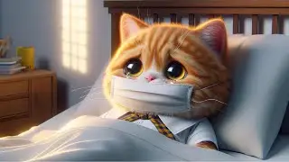 Sick and Lonely Student Cat  #cat #cutecat #cute