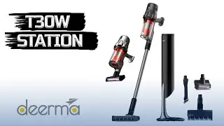 ✔️Отличный электровеник 🔥А что ещё нужно? Беспроводной пылесос Deerma T30W Station с подсветкой