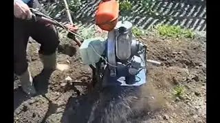 Алтайский тракторный завод  2000 г   Испытание мотоблока