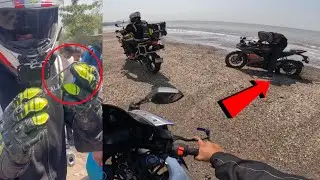 Beach Ride pad gai bhari 😭 Sunday ride to uran beach with @TigerKoul