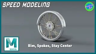 Speed Modeling | Rim, Spokes and Stay Center Modeling | Autodesk Maya | No1Trending